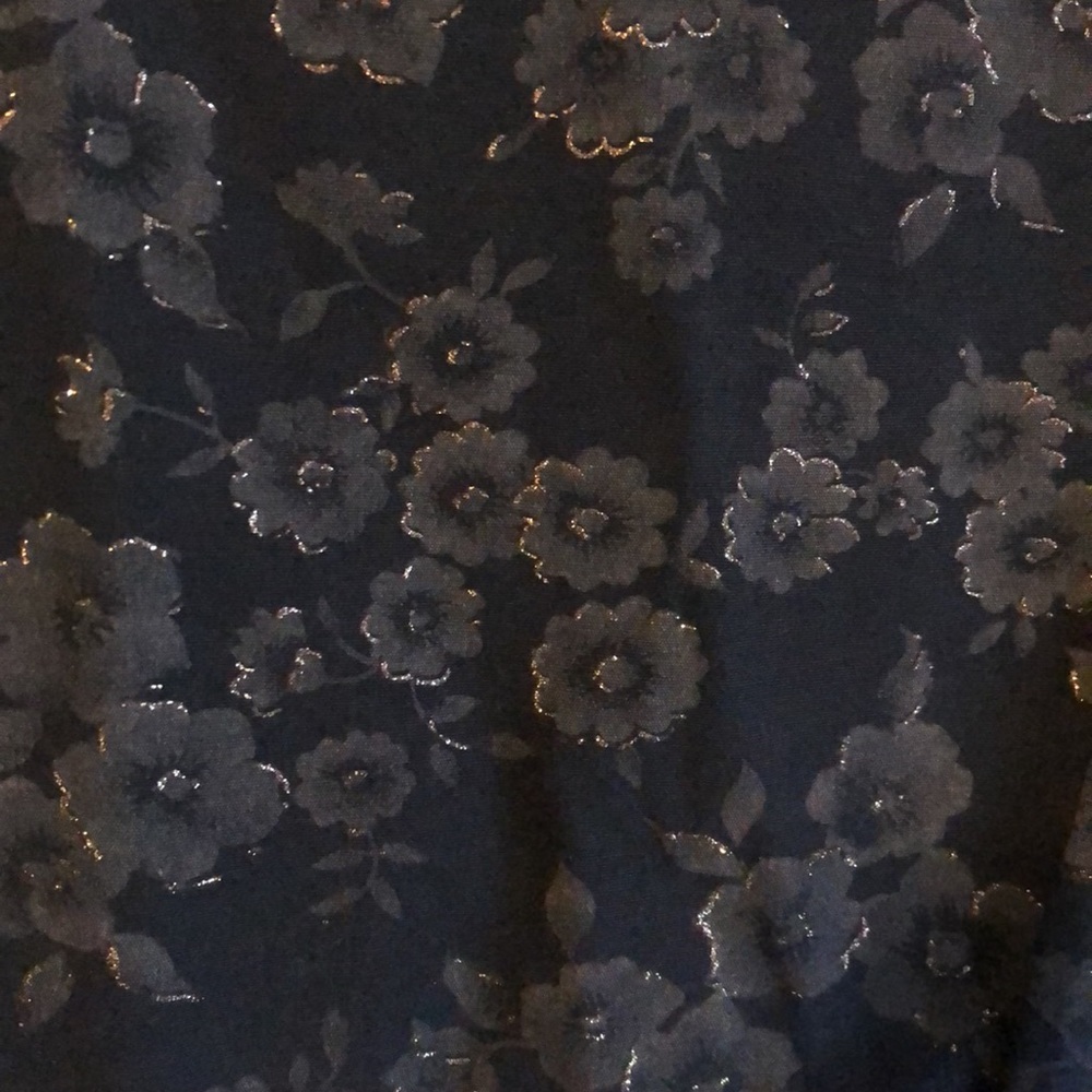 Navy blue dress with flowers size8
